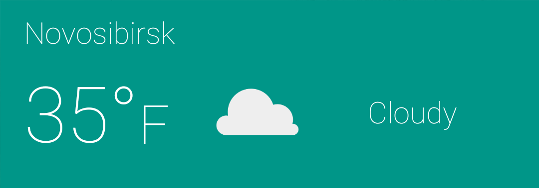 browser flat weather widget